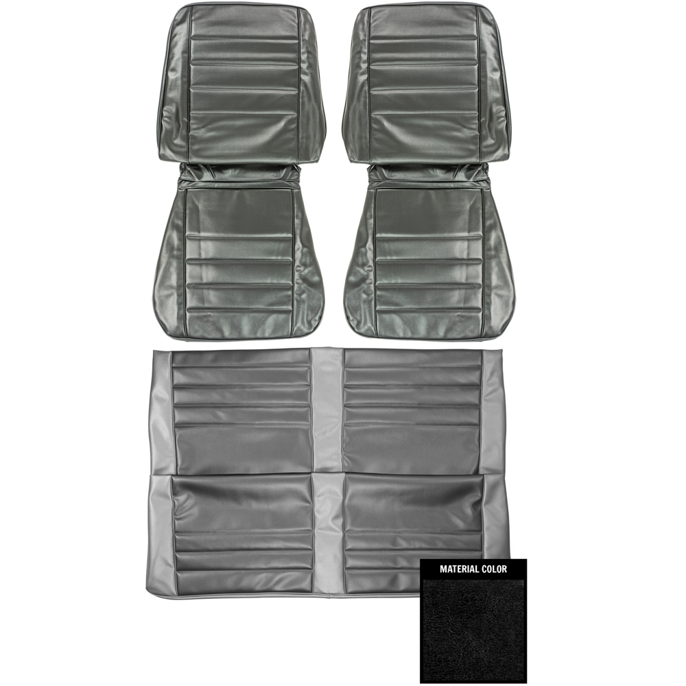 1965 Chevrolet Chevelle/Malibu STANDARD FRONT BUCKETS & REAR BENCH SEAT COVER COMPLETE SET (2 DOOR COUPE) - SET | IN2890V