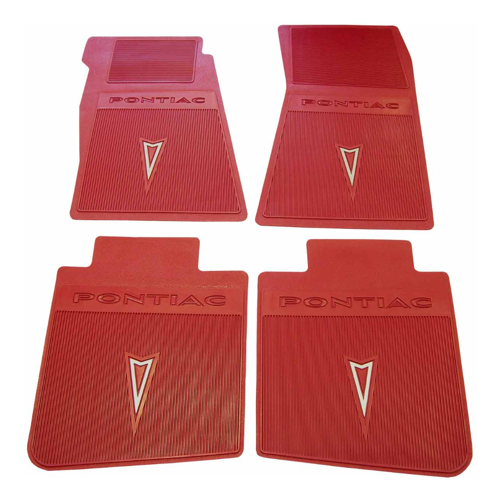 1969 Pontiac Firebird/TransAm FACTORY STYLE FLOOR MATS RUBBER SET WITH 