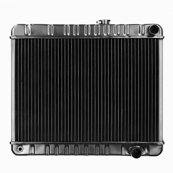 1964 Pontiac GTO/LeMans/Tempest 4 CORE RADIATOR (MANUAL WITH A/C & FILLER NECK ON RH) 17 INCH TALL CORE 27105 SND | CS5100G