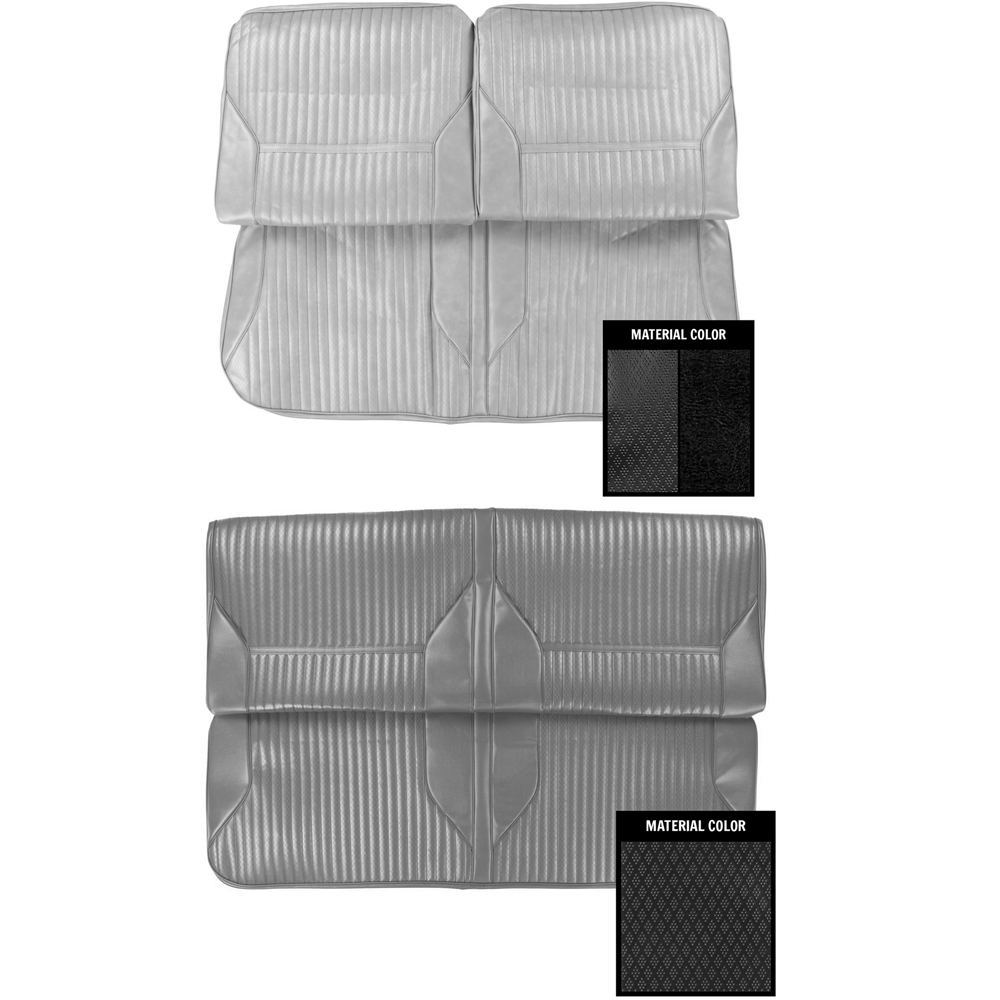 1969 Oldsmobile Cutlass/442/F85 FRONT BENCH & REAR SEAT COVER SET (S PUI) SEDAN | IN5338T