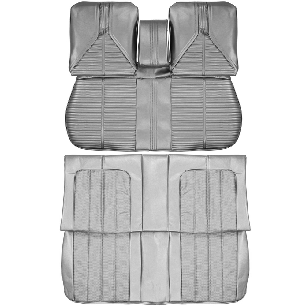 1970 Buick Skylark/GS/Regal/GN PUI SEAT COVERS (WIDE VERTICAL PLEAT CENTER) - FRONT BENCH WITH ARMREST & REAR BENCH COMPLETE SET (COUPE) | IN5061S
