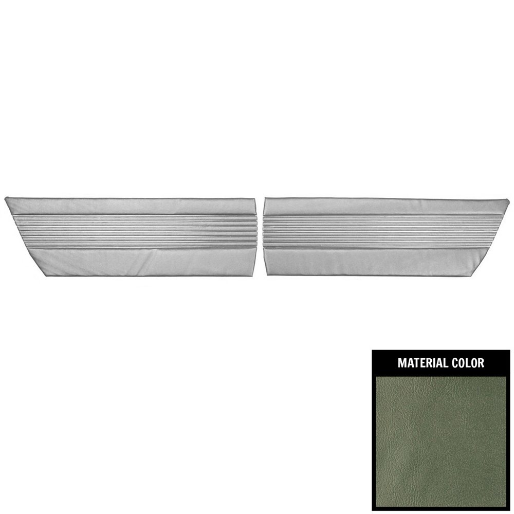 1966 Buick Skylark/GS/Regal/GN REAR QUARTER TRIM PANELS COUPE (PUI UNASSEMBLED) 2 TONE AQUA - PR | IN5202S
