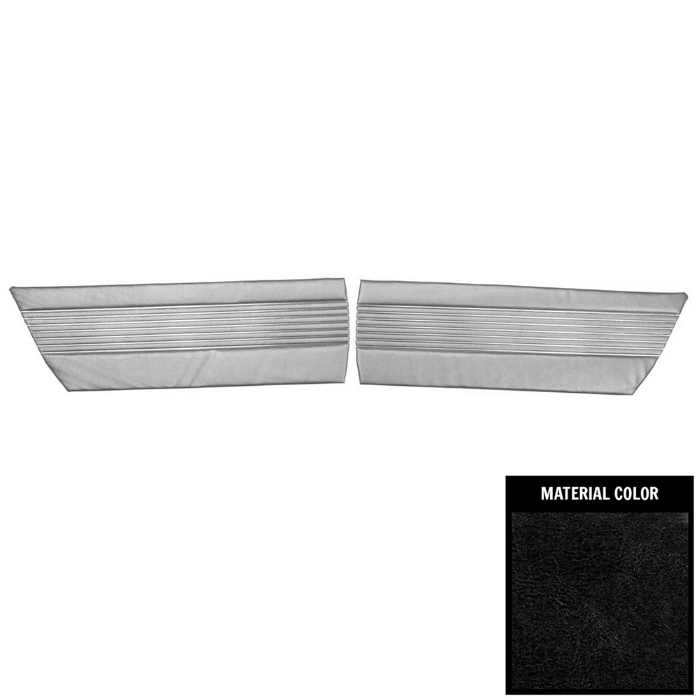 1966 Buick Skylark/GS/Regal/GN REAR QUARTER TRIM PANELS COUPE (PUI UNASSEMBLED) BLACK - PR | IN5204S