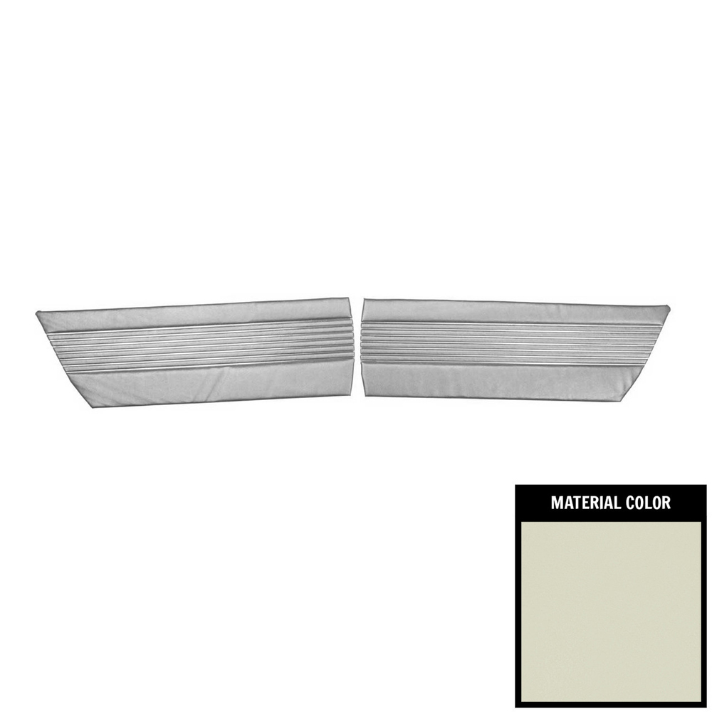 1966 Buick Skylark/GS/Regal/GN REAR QUARTER TRIM PANELS COUPE (PUI UNASSEMBLED) OFF WHITE - PR | IN5208S