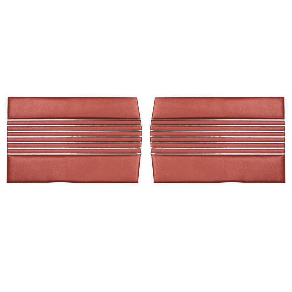 1966 Buick Skylark/GS/Regal/GN REAR QUARTER TRIM PANELS CONVERTIBLE (PUI UNASSEMBLED) 2 TONE METALLIC RED - PR | IN5211S