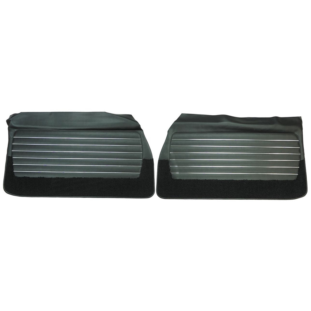 1968 Buick Skylark/GS/Regal/GN FRONT DOOR PANELS (PUI UNASSEMBLED) BLACK - PR | IN5225S