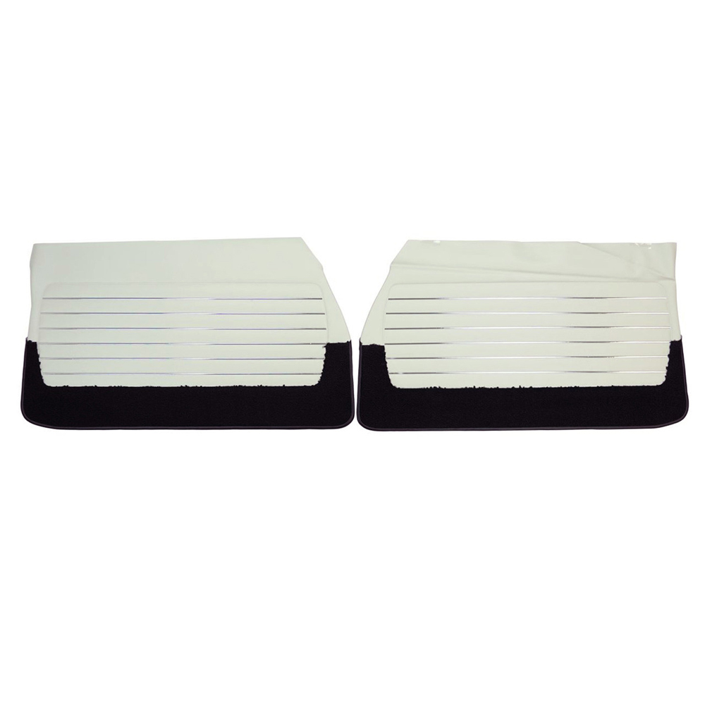 1968 Buick Skylark/GS/Regal/GN FRONT DOOR PANELS (PUI UNASSEMBLED) WHITE - PR | IN5227S