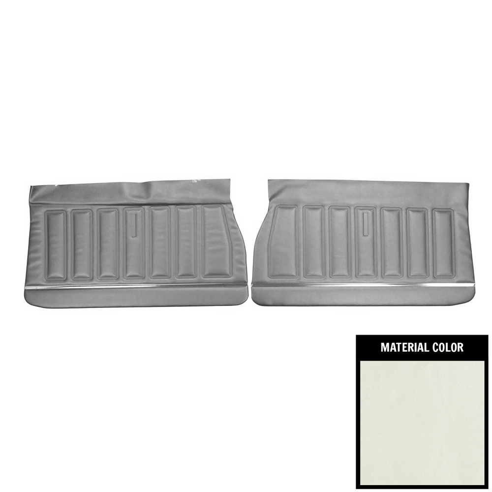 1968 Buick Skylark/GS/Regal/GN FRONT DOOR PANELS BUICK STANDARD (PUI UNASSEMBLED) PEARL - PR | IN5229S