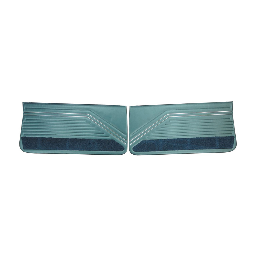 1967 Buick Skylark/GS/Regal/GN FRONT DOOR PANELS SKYLARK & GS (PUI UNASSEMBLED) BLUE - PR | IN5236S