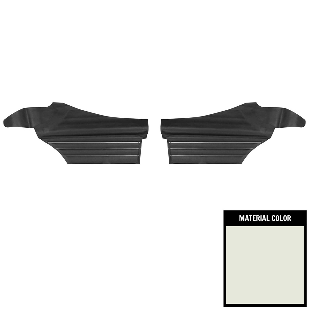 1968 Buick Skylark/GS/Regal/GN REAR QUARTER TRIM PANELS COUPE (PUI UNASSEMBLED) WHITE - PR | IN5255S