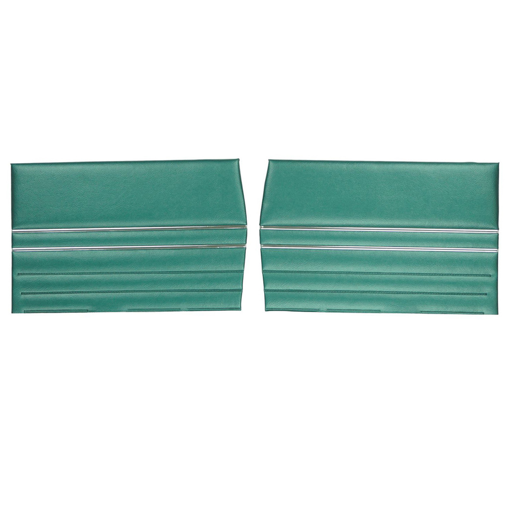 1967 Buick Skylark/GS/Regal/GN REAR QUARTER TRIM PANELS SKYLARK/GS CONVERTIBLE (PUI UNASSEMBLED) DARK AQUA - PR | IN5262S