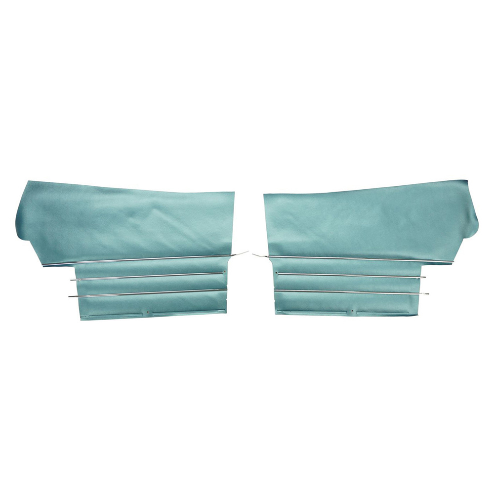 1968 Buick Skylark/GS/Regal/GN REAR QUARTER TRIM PANELS CONVERTIBLE (PUI UNASSEMBLED) LIGHT BLUE - PR | IN5270S