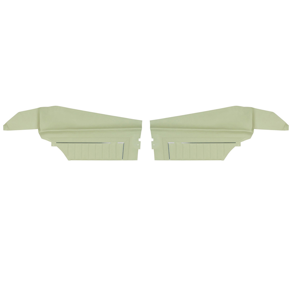 1969 Buick Skylark/GS/Regal/GN REAR QUARTER TRIM PANELS WITH VERTICAL LINES COUPE (PUI UNASSEMBLED) FAWN - PR | IN5273S
