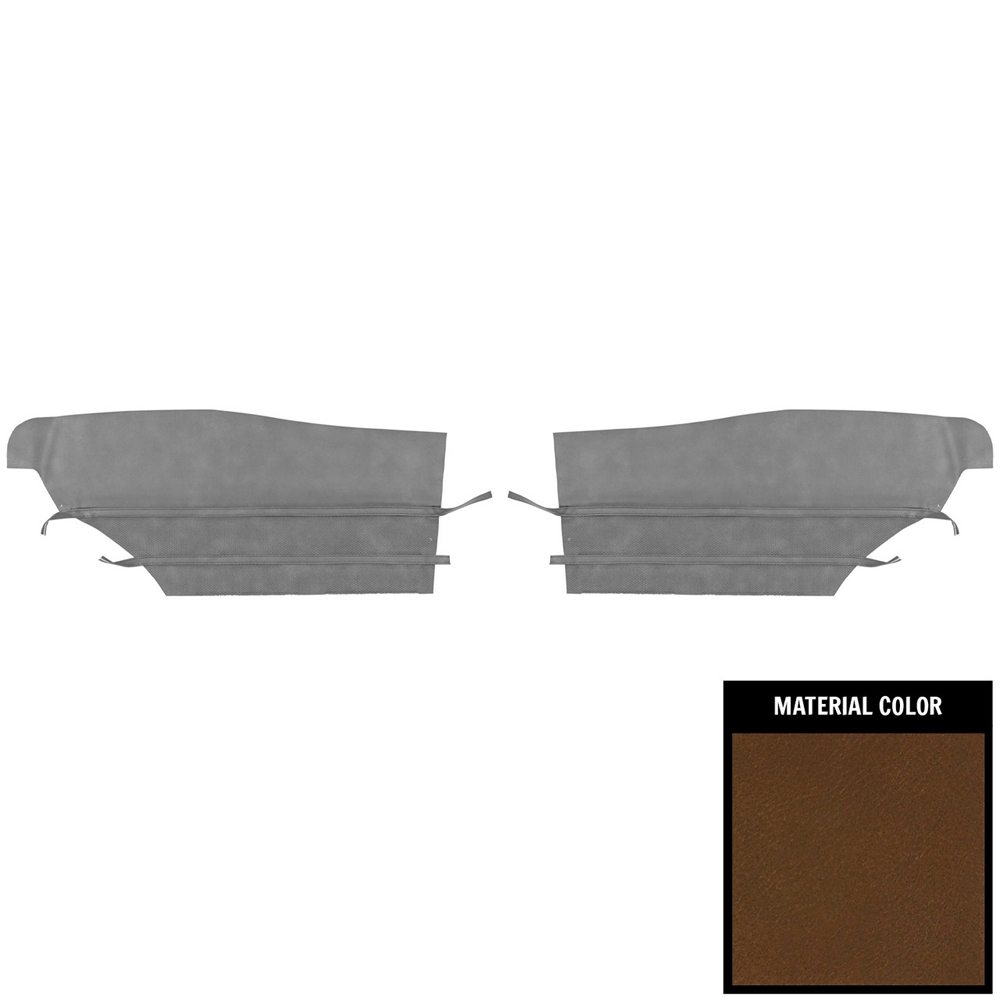 1970 Buick Skylark/GS/Regal/GN REAR QUARTER TRIM PANELS SKYLARK/GS COUPE (PUI UNASSEMBLED) SADDLE - PR | IN5298S