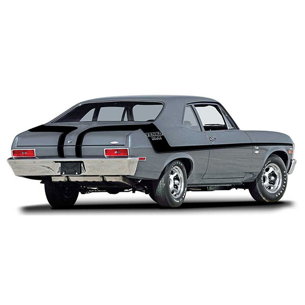 1970 Chevrolet Nova/Chevy II YENKO DEUCE STRIPE KIT - BLACK | DC5288N