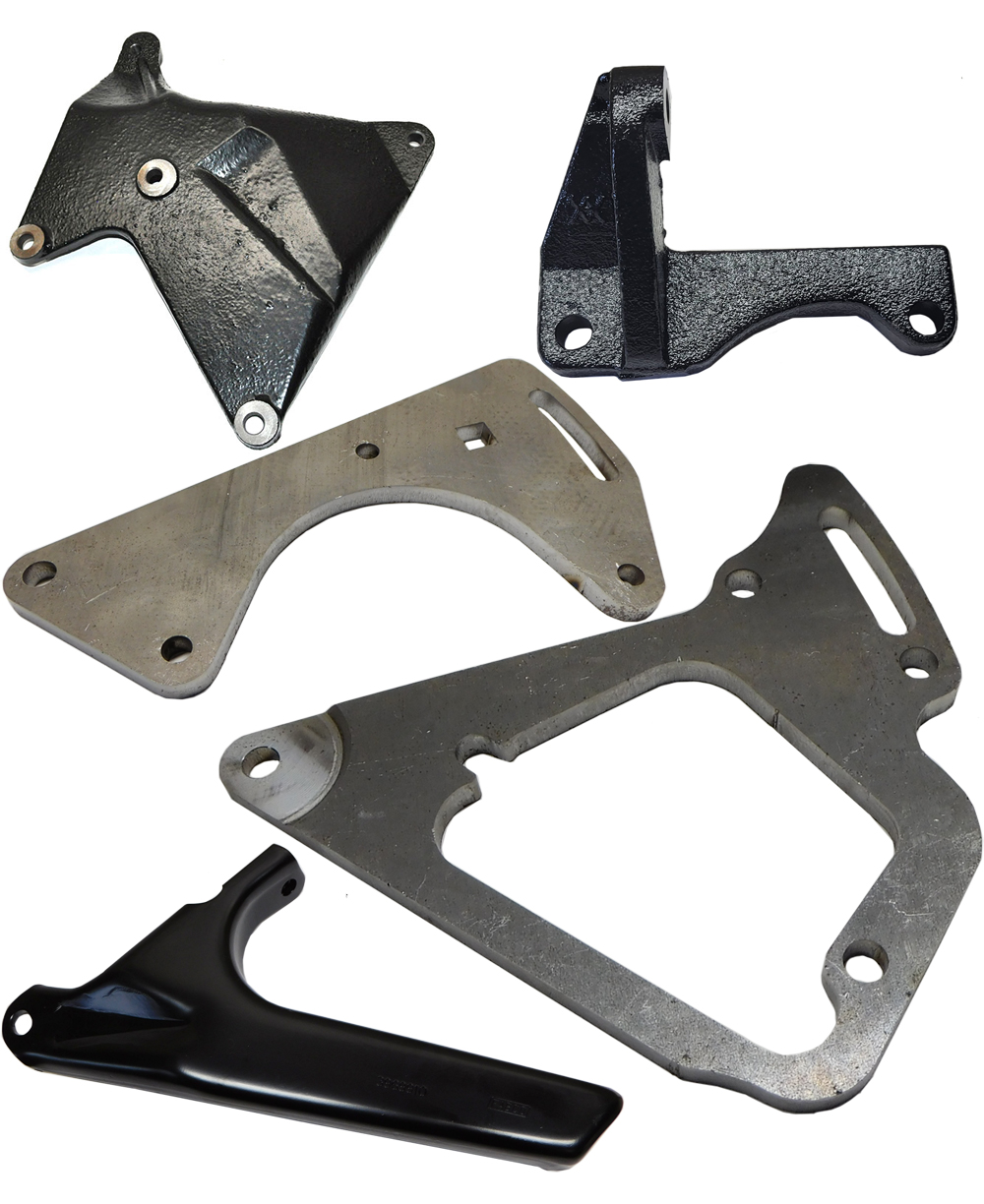 1972 Chevrolet Monte Carlo A/C BIG BLOCK BRACKET SET COMPLETE 5 PC (2ND DESIGN) | EN5406Z