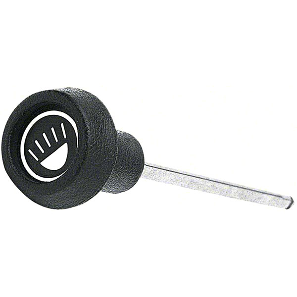 1971 Chevrolet Impala/Caprice/Bel Air BLACK HEADLAMP SWITCH KNOB AND SHAFT | IN5943P