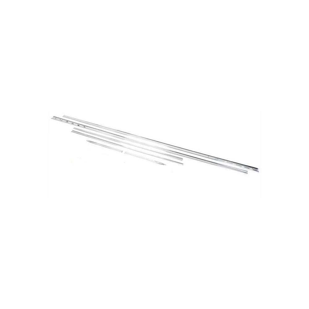 1963 Chevrolet Impala/Caprice/Bel Air SS BODY SIDE MOLDING KIT WITH LETTERS (2 DOOR) INCLUDES CLIPS - 6 PIECE KIT | XP6158P