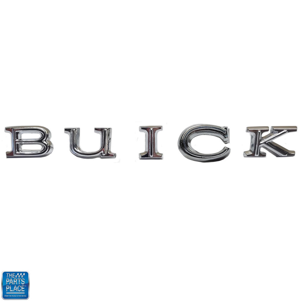 1964 Buick Skylark/GS/Regal/GN TRUNKLID EMBLEM 'BUICK' LETTERS - SET | EM5390S