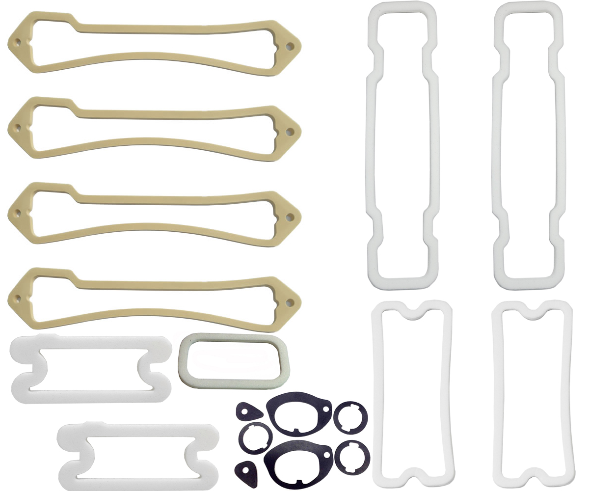 1972 Chevrolet Monte Carlo PAINT GASKET KIT (INCLUDES GASKETS FOR PARK LENSES, TAIL LENSES, BACKUP LENSES, LICENSE LENS, MARKER LAMPS, DOOR HANDLES & LOCKS) MADE IN THE USA | WS2469M