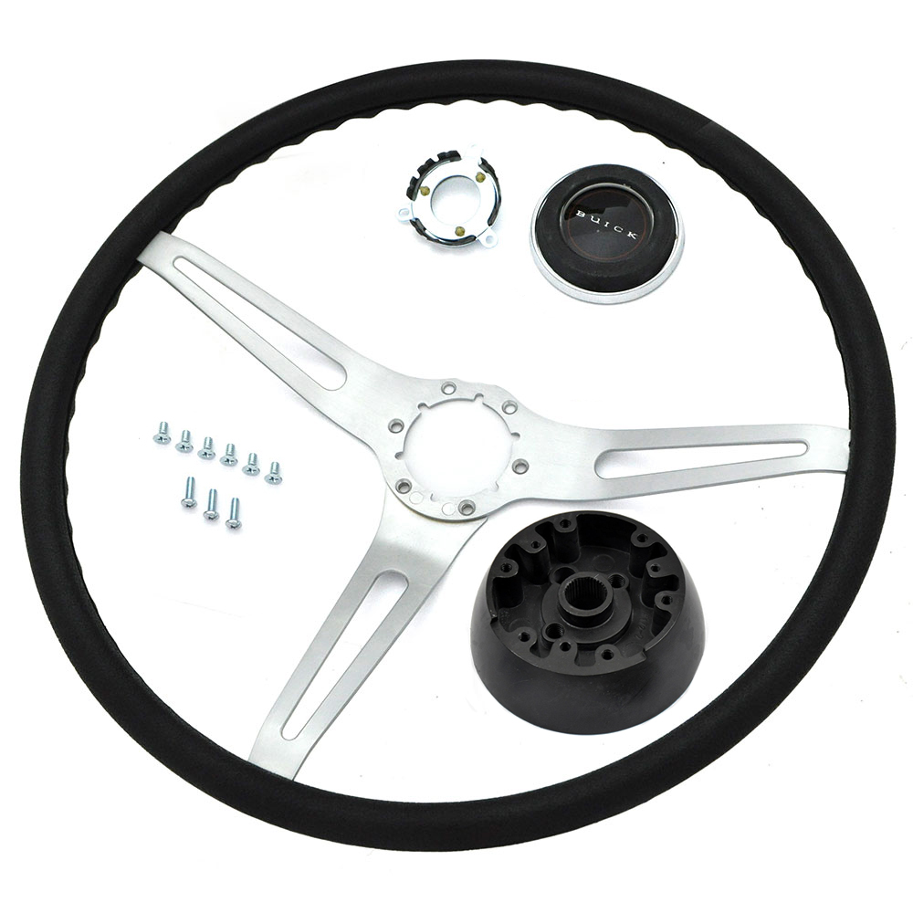 1970 Buick Skylark/GS/Regal/GN SPORT CUSHION GRIP 3 SPOKE WHEEL KIT 14