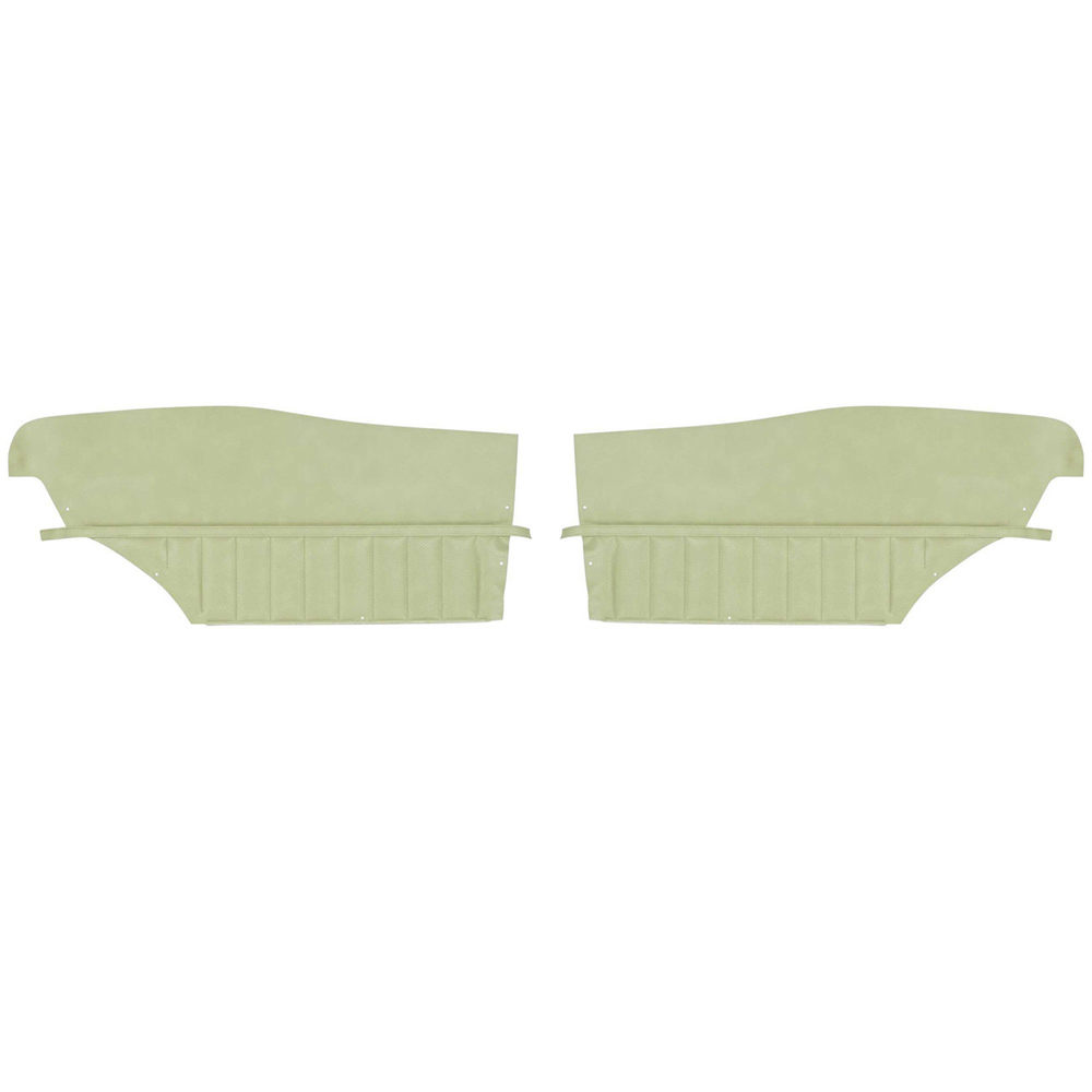 1972 Buick Skylark/GS/Regal/GN REAR QUARTER TRIM PANELS CUSTOM WITH HORIZONTAL ACCENT BANDS & VERTICAL PLEATS (PUI UNASSEMBLED) COUPE COVERT - PR | IN5486S