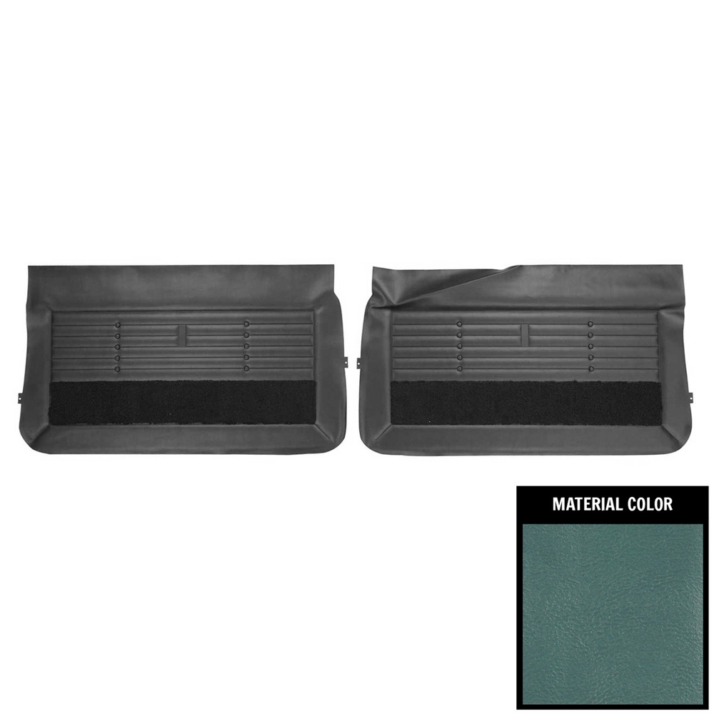 1965 Buick Skylark/GS/Regal/GN FRONT DOOR PANELS (PUI UNASSEMBLED) LIGHT BLUE - PR | IN5497S
