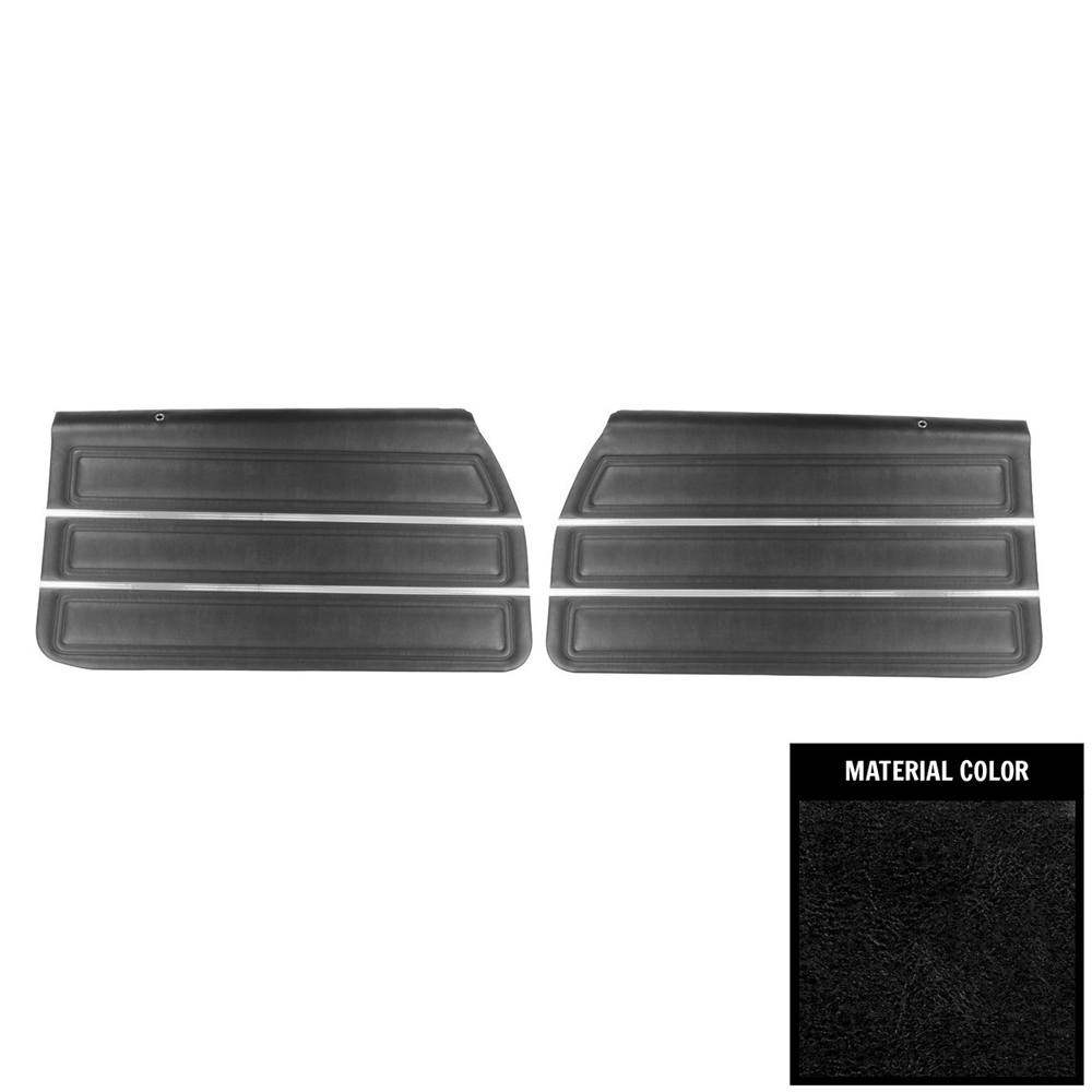 1969 Buick Skylark/GS/Regal/GN FRONT DOOR PANELS WITH 3 WIDE HORIZONTAL PLEATS FOR GS350 COUPE (PUI ASSEMBLED) - PR | IN5520S