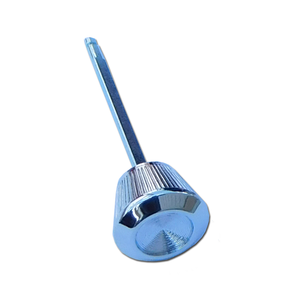 1966 Pontiac GTO/LeMans/Tempest HEADLIGHT SWITCH METAL KNOB WITH SHAFT - CORRECT DIE CAST METAL CHROME PLATED KNOB WITH ZINC PLATED SHAFT - GM # 9783623 | IN6795G