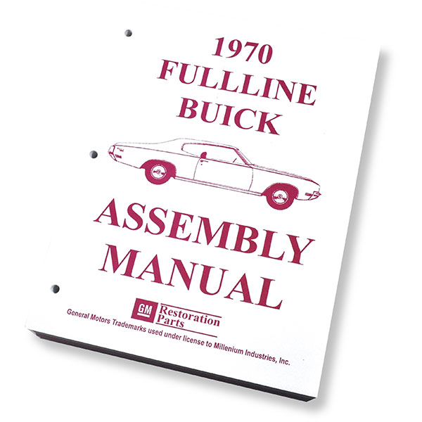 1970 Buick Skylark/GS/Regal/GN FACTORY ASSEMBLY MANUAL | BK5609S