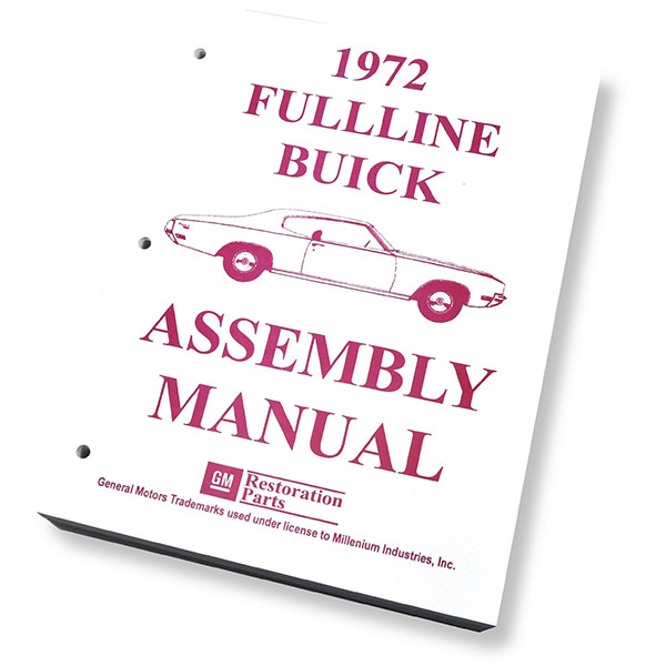 1972 Buick Skylark/GS/Regal/GN FACTORY ASSEMBLY MANUAL | BK5611S