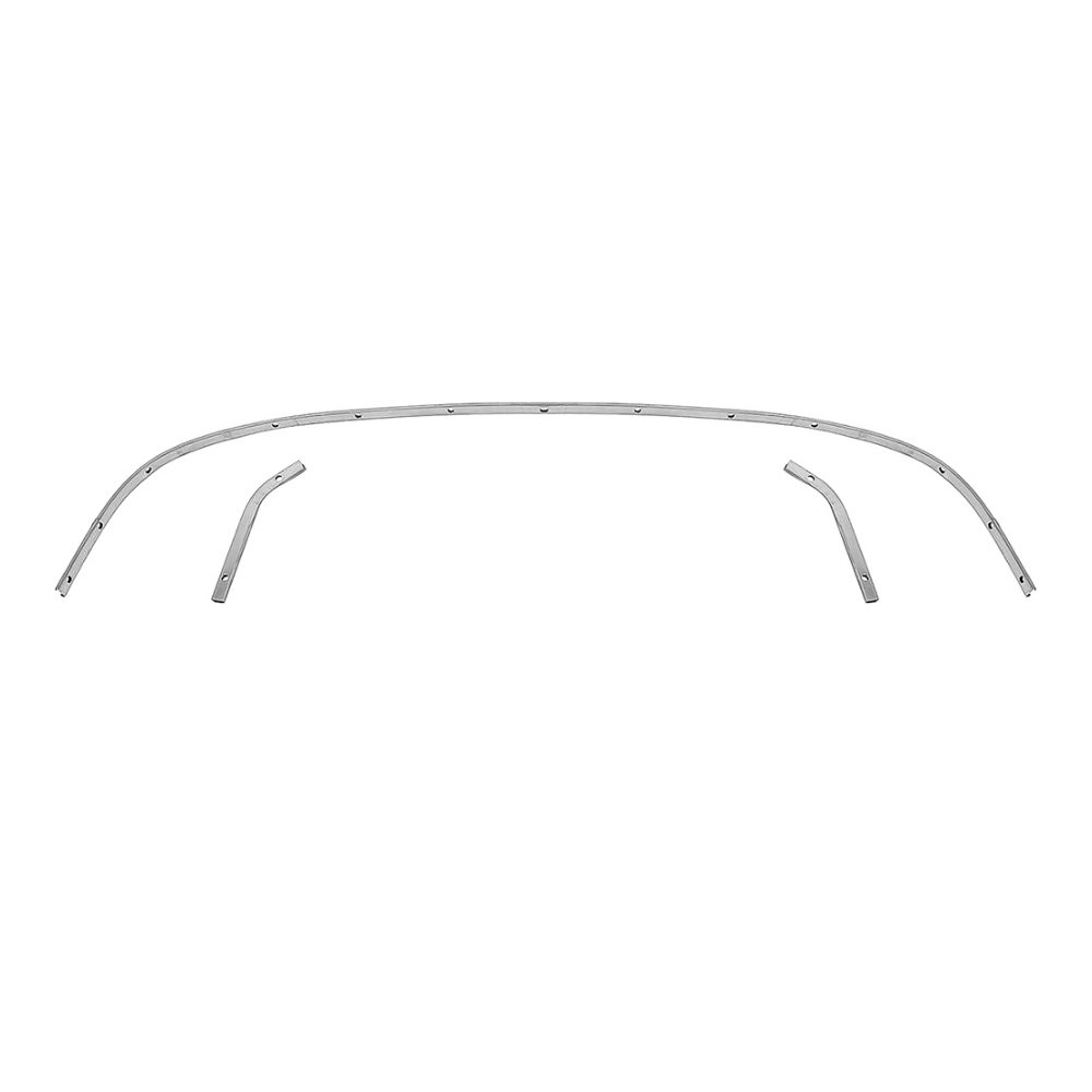1961 Chevrolet Impala/Caprice/Bel Air CONVERTIBLE REAR WELL TACK STRIP BAR - 3 PIECE | CV6331P