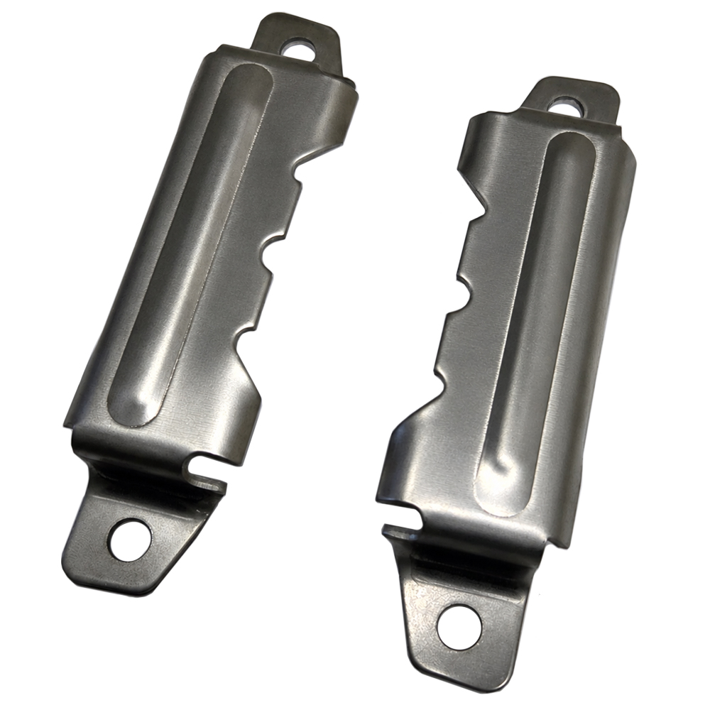 1970 Buick Skylark/GS/Regal/GN CROSSMEMBER BRACKETS (PR) - THESE HOLD EACH END OF THE CROSSMEMBER AND BOLT TO THE FRAME. THEY USE RUBBER INSULATORS TO ISOLATE THE CROSSMEMBER FROM THE FRAME | AT6544Z