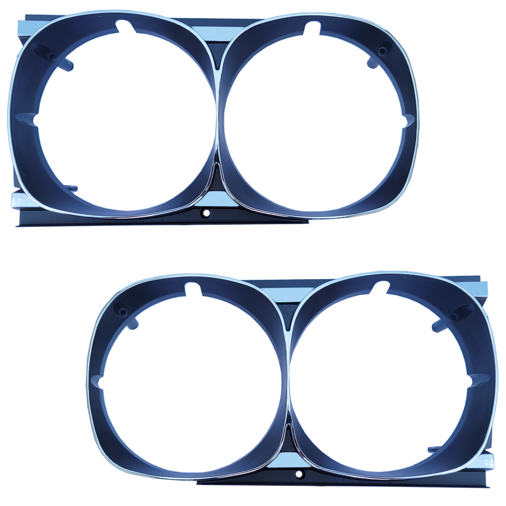 1969 Pontiac GTO/LeMans/Tempest NEW HEADLAMP NON HIDEAWAY BEZELS - PR | GH6849G