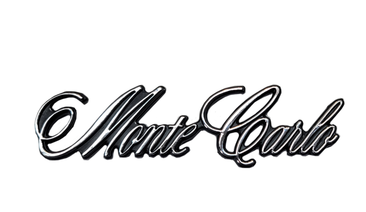 E-MU Car naval カーニバル 1970 Chevrolet Monte Carlo SAIL PANEL EMBLEM (MONTE CARLO
