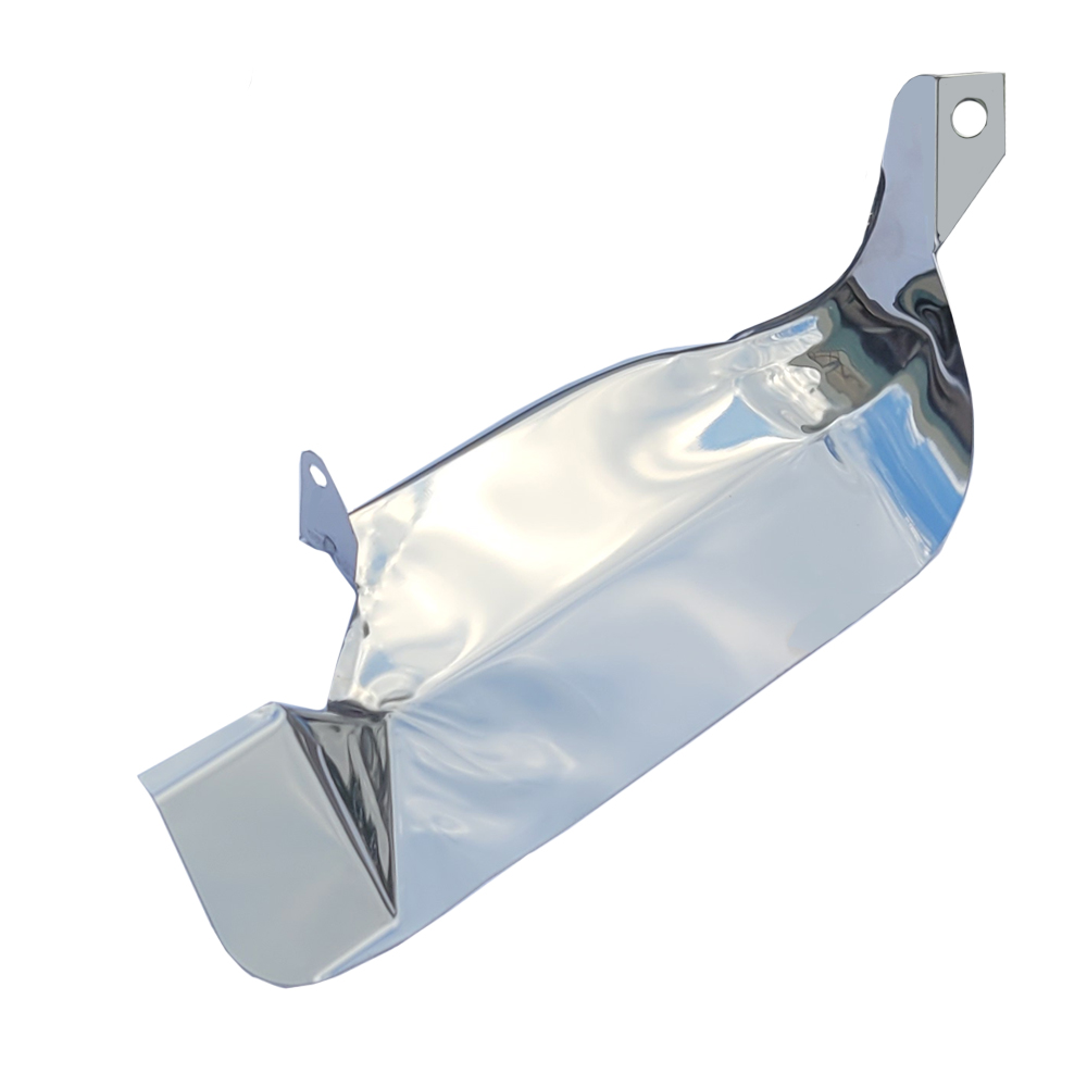 1972 Chevrolet Monte Carlo STARTER HEAT SHIELD STAINLESS LARGE 1ST DESIGN POLISHED FINISH | EN3052Z