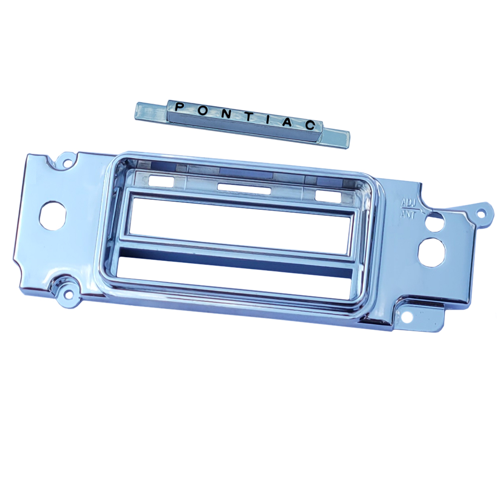 1966 Pontiac GTO/LeMans/Tempest AM FM DIECAST RADIO FACE & SLIDE BAR | RD9941G