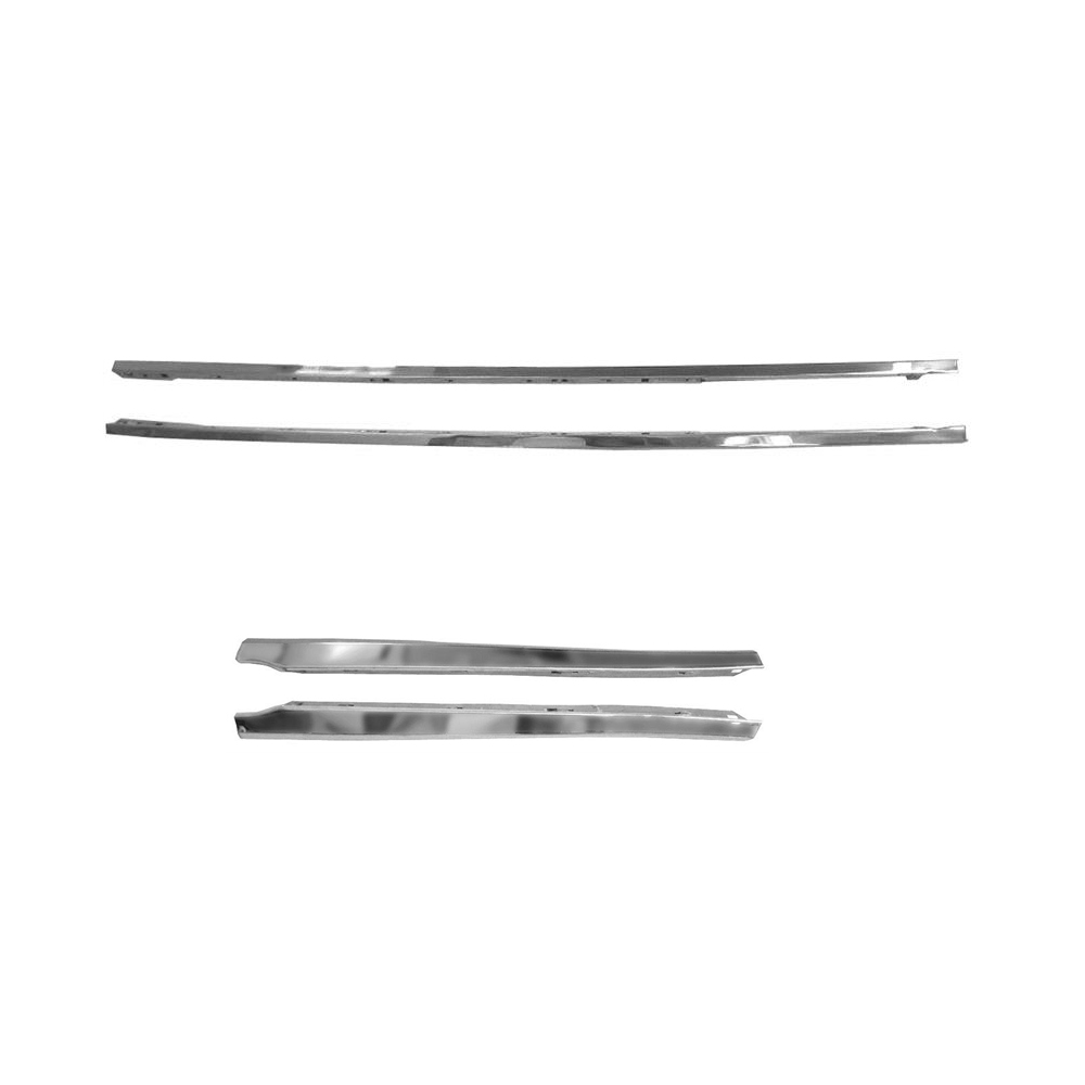 1967 Pontiac GTO/LeMans/Tempest CONVERTIBLE BELTLINE MOLDING SET STAINLESS 4 PIECE SET (INCLUDES 2 DOOR MOLDINGS & 2 REAR QUARTER PANEL MOLDINGS) | XP9945G