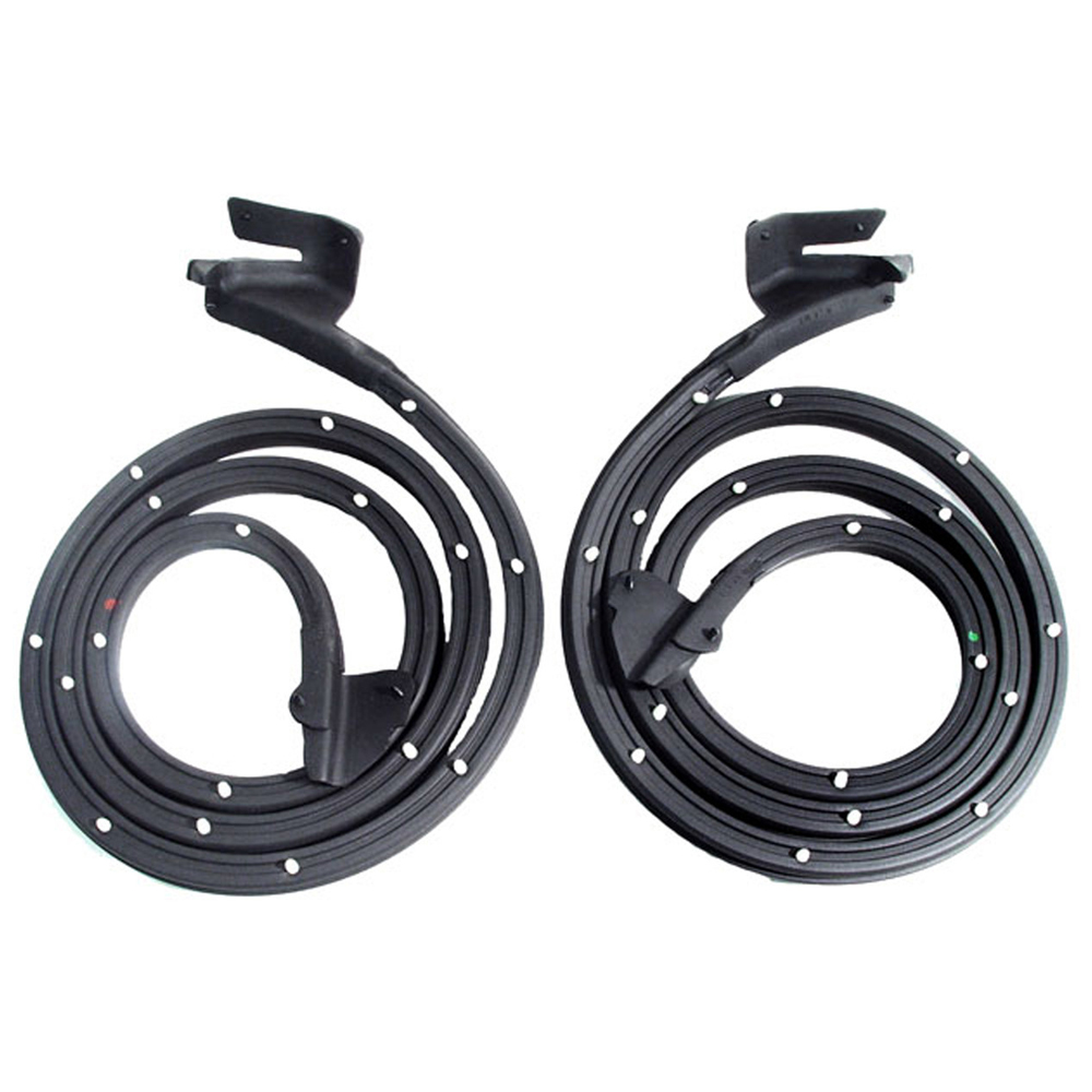 1967 Chevrolet Chevelle/Malibu DOOR WEATHERSTRIPS WITH CLIPS, 4 DOOR HARDTOP, FRONT DOORS - PR | WS8537Z