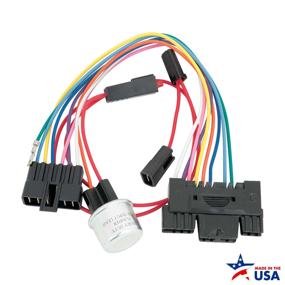 1958 Chevrolet Impala/Caprice/Bel Air STEERING COLUMN ADAPTER HARNESS, FOR 1975 AND UP GM COLUMN TO STOCK DASH (NOTE: ADAPTS HORN, DIRECTIONALS, HAZARD FLASHER TO STOCK DASH) | 13597