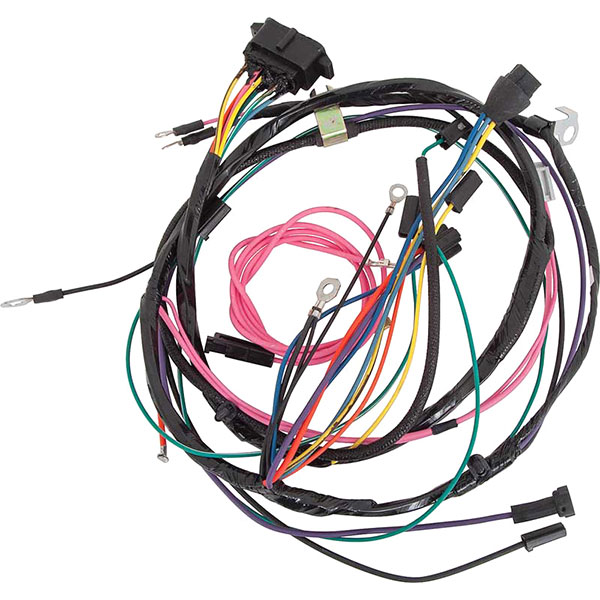1966 Chevrolet Impala/Caprice/Bel Air ENGINE HARNESS - HEI, V8, 396, 427 C.I. WITH FACTORY GAUGES & A/C EXCEPT COMFORTRON A/C (THIS HARNESS IS MODIFIED FOR USE WITH AN HEI DISTRIBUTOR) | CG67147H