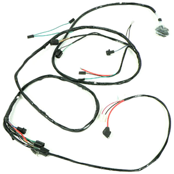 1966 Chevrolet Impala/Caprice/Bel Air FRONT LIGHT HARNESS - ALTPI, V8, WITH WARNING LIGHTS (NOTE: MODIFIED FOR PASSENGER SIDE 1983-85 & EARLIER 
