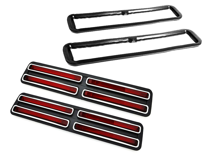 1967 Pontiac GTO/LeMans/Tempest TAIL LAMP LENS KIT (INCLUDES 2 TAIL LAMP LENSES & 1 SET OF GASKETS) | XL1618G