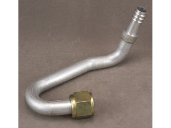 1968 Pontiac GTO/LeMans/Tempest EVAPORATOR TUBE - ALUMINUM TUBE THAT HAS FITTING FOR EVAPORATOR AND RUBBER A/C HOSE ATTACHED TO IT. TUBE IS ABOUT 12