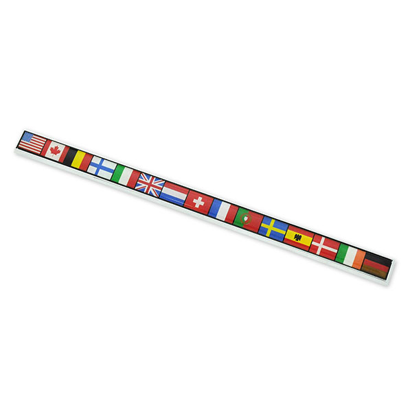 1975 Oldsmobile Cutlass/442/F85 FRONT FENDER FLAG EMBLEM (CUTLASS SALON) - EA | EM9597T