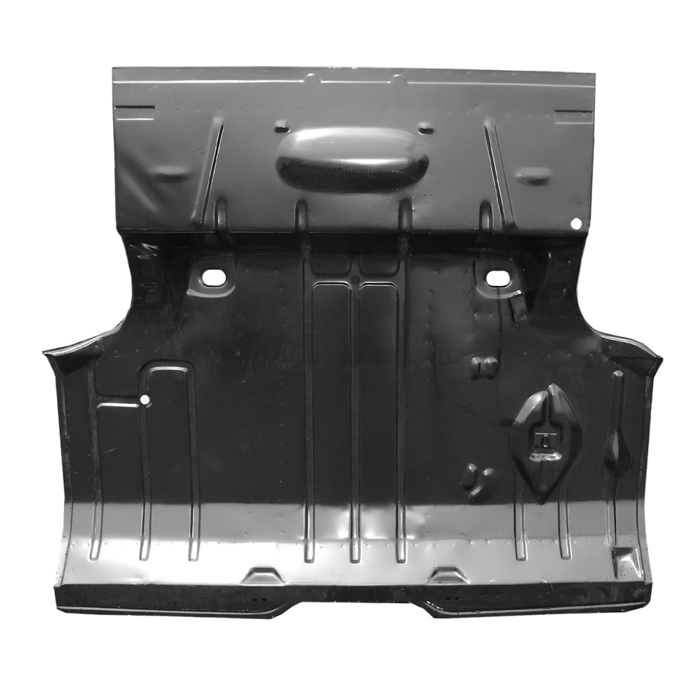 1966 Chevrolet Chevelle/Malibu FULL ONE PIECE TRUNK FLOOR PAN (INCLUDES GAS TANK BRACES, BODY BRACES AND BRACKETS ALREADY WELDED IN - GOES FROM THE BACK OF THE REAR SEAT TO REAR BODY PANEL) | BP9642V