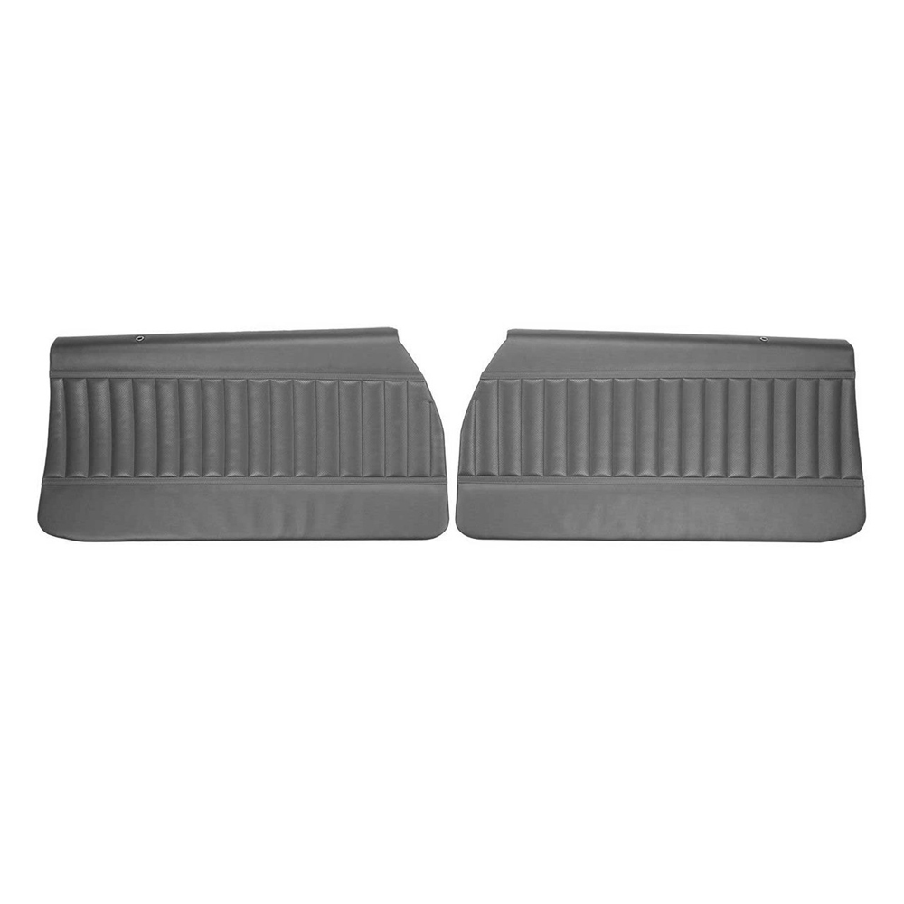 1971 Buick Skylark/GS/Regal/GN FRONT DOOR PANELS CUSTOM WITH HORIZONTAL ACCENT BANDS & VERTICAL PLEATS (PUI ASSEMBLED) - PR | IN9732S