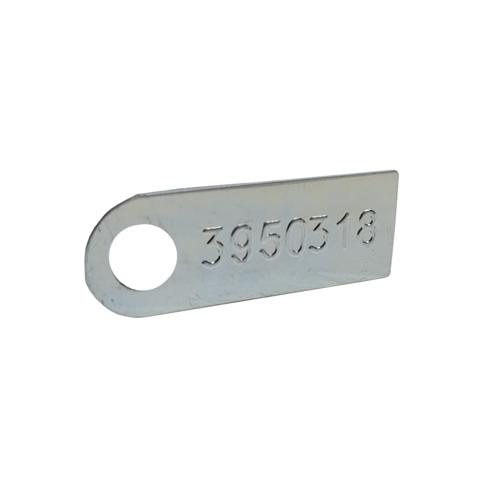 1969 Chevrolet Chevelle/Malibu MANUAL TRANSMISSION TAG (3950318) - FOR L78 COPO L72 EQUIPPED WITH AN M-22. THE PART NUMBER IS STAMPED FROM THE BACKSIDE; THE RAISED ID NUMBER ON THE FRONT READS 3950318 | MT7212Z