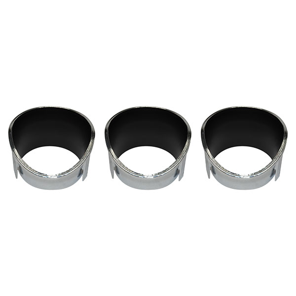 1969 Oldsmobile Cutlass/442/F85 NEW 442 DASH BEZEL CHROME - SET OF 3 | IN10010T