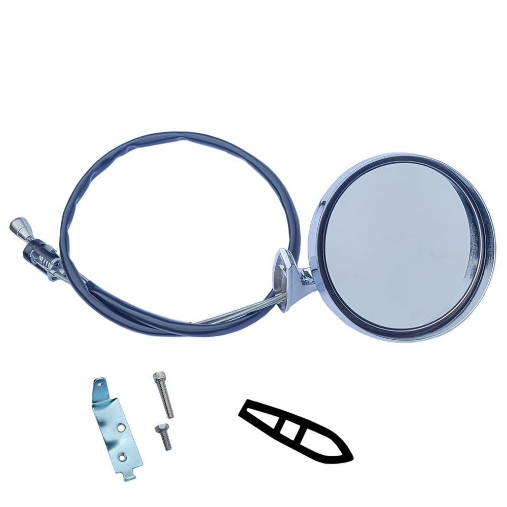 1965 Pontiac GTO/LeMans/Tempest REMOTE CHROME MIRROR - LH